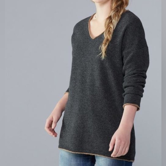 REI Sweaters - REI Cooperative Grey/Brown Very Warm Lamb Wool Sweater. Women’s Size Medium.